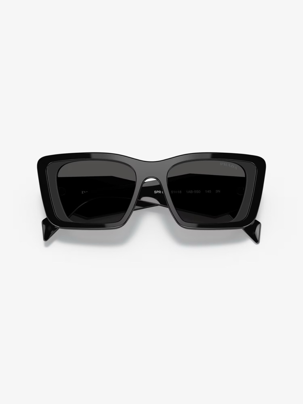 Prada Black Rectangular Cat-Eye Sunglasses